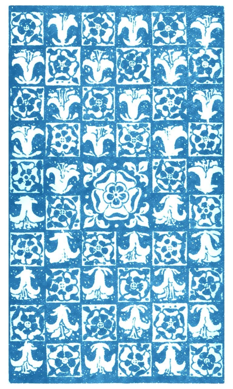 The original deck’s blue floral card back