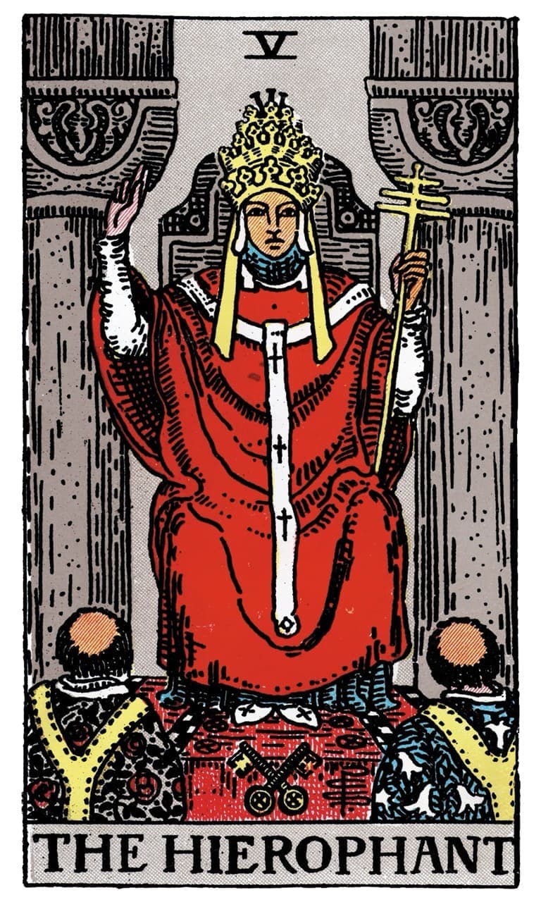 The Hierophant tarot card