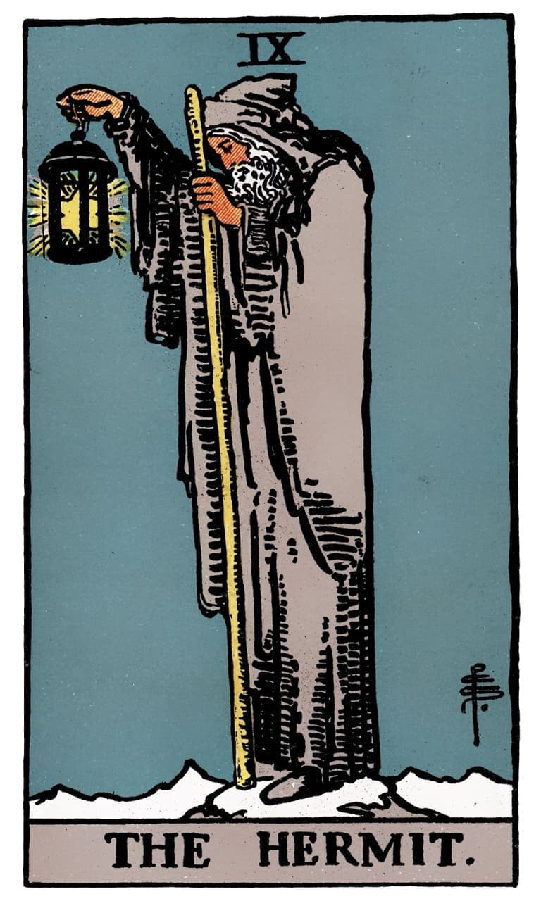 The Hermit tarot card