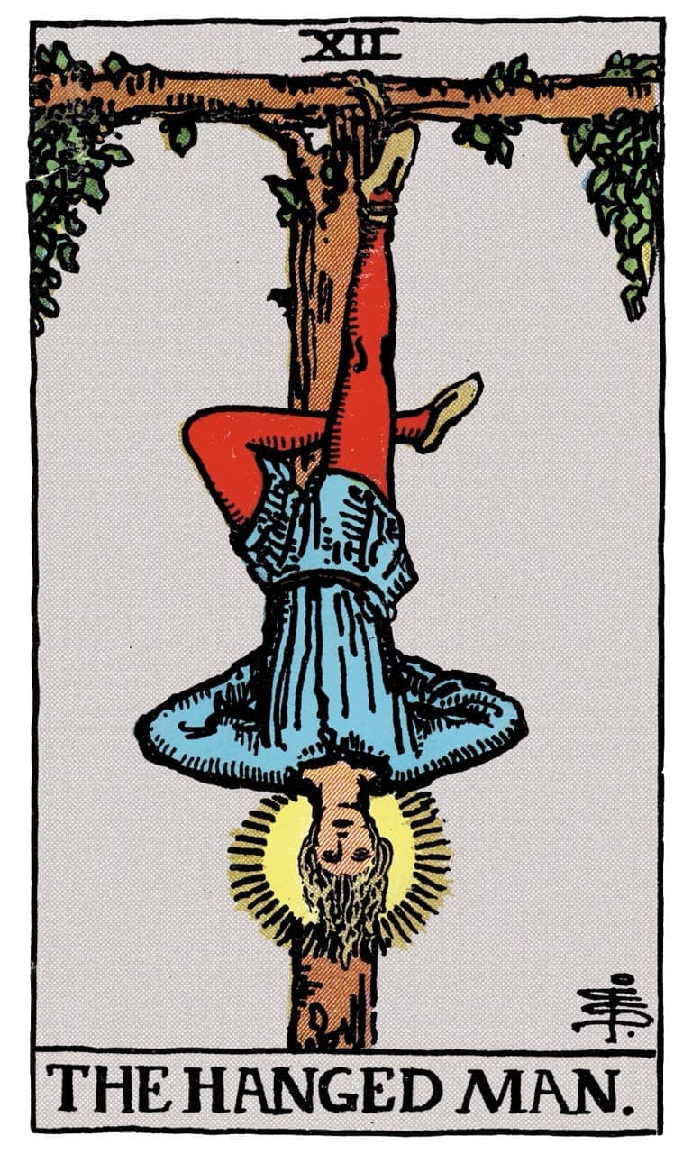 The Hanged Man tarot card