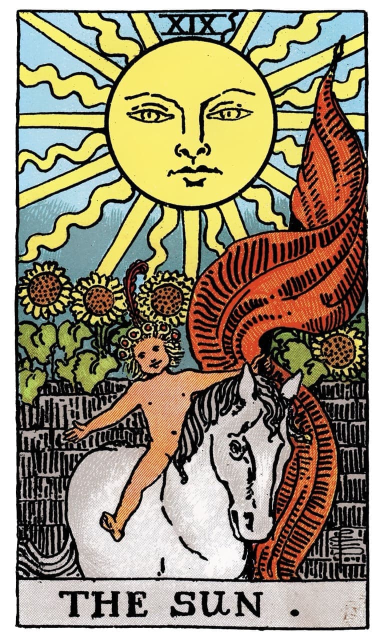 The Sun tarot card