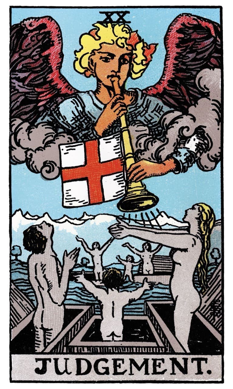 Judgement tarot card from the tarot~ink original deck