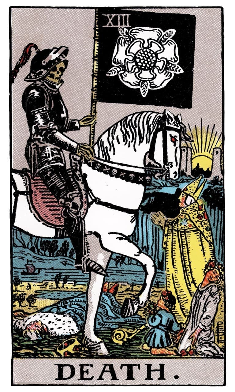 Death tarot card from the tarot~ink original deck